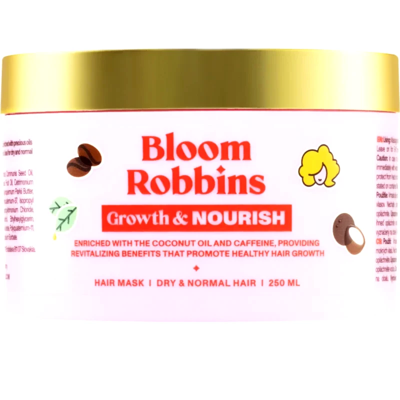 Bloom Robbins Bloom Robbins Growth & Nourish Hair Mask θρεπτική μάσκα μαλλιών για όλους τους τύπους μαλλιών 250 ml