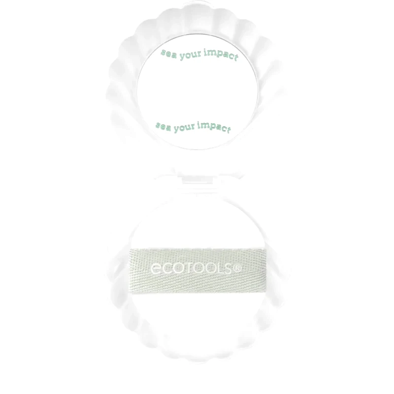 EcoTools EcoTools Sea Gems Pearl Puff + Case καλλυντικό καθρεφτάκι με πον-πον 1 τμχ
