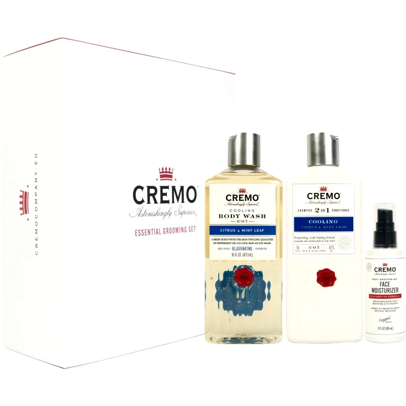 Cremo Cremo Essential Grooming Set σετ δώρου για μαλλιά και σώμα για άντρες