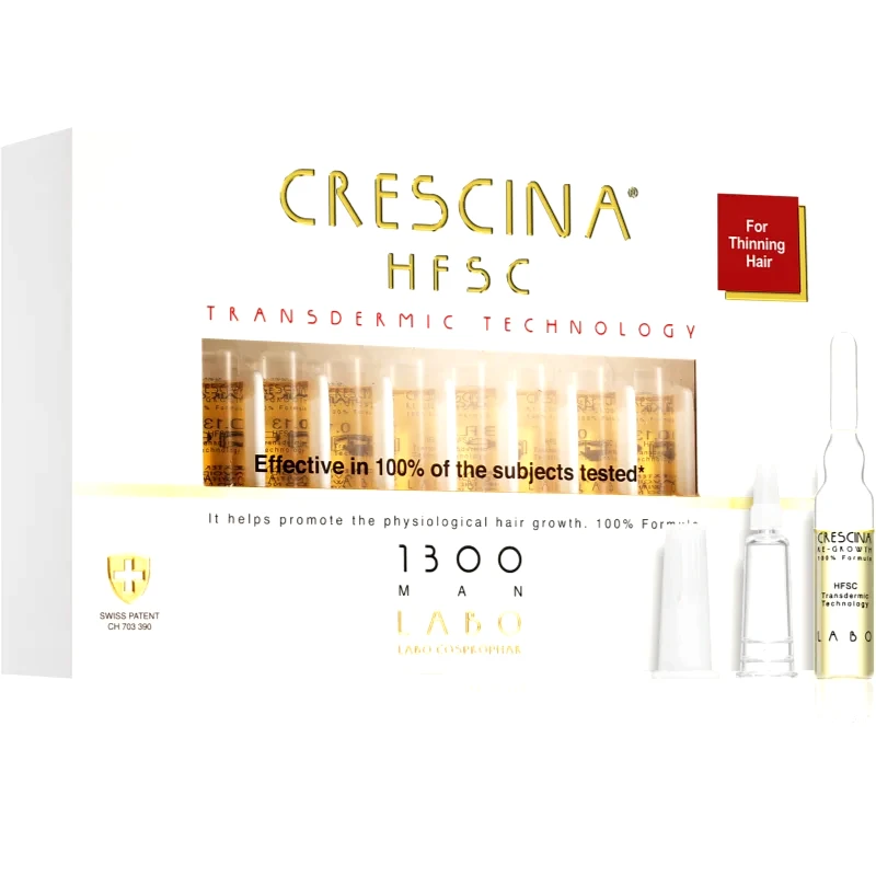 Crescina Crescina Transdermic 1300 Re-Growth θεραπεία ανάπτυξης μαλλιών για άντρες 20x3,5 ml