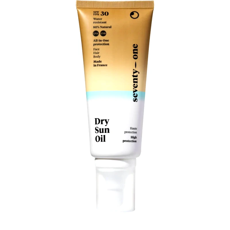SeventyOne SeventyOne Dry Sun Oil SPF30 προστατευτικό αντηλιακό ξηρό λάδι Για πρόσωπο, σώμα και μαλλιά SPF 30 100 ml