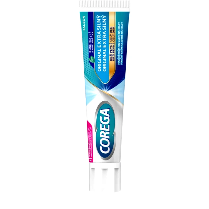 Corega Corega Original Extra Strong κρέμα σταθεροποίησης για οδοντικές προσθέσεις με εξτρα δυνατό κράτημα 70 γρ