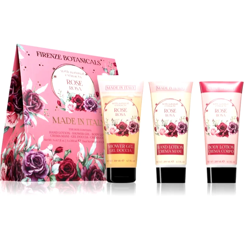 La Florentina La Florentina Rose Hand Cream, Shower Gel and Body Lotion σετ δώρου