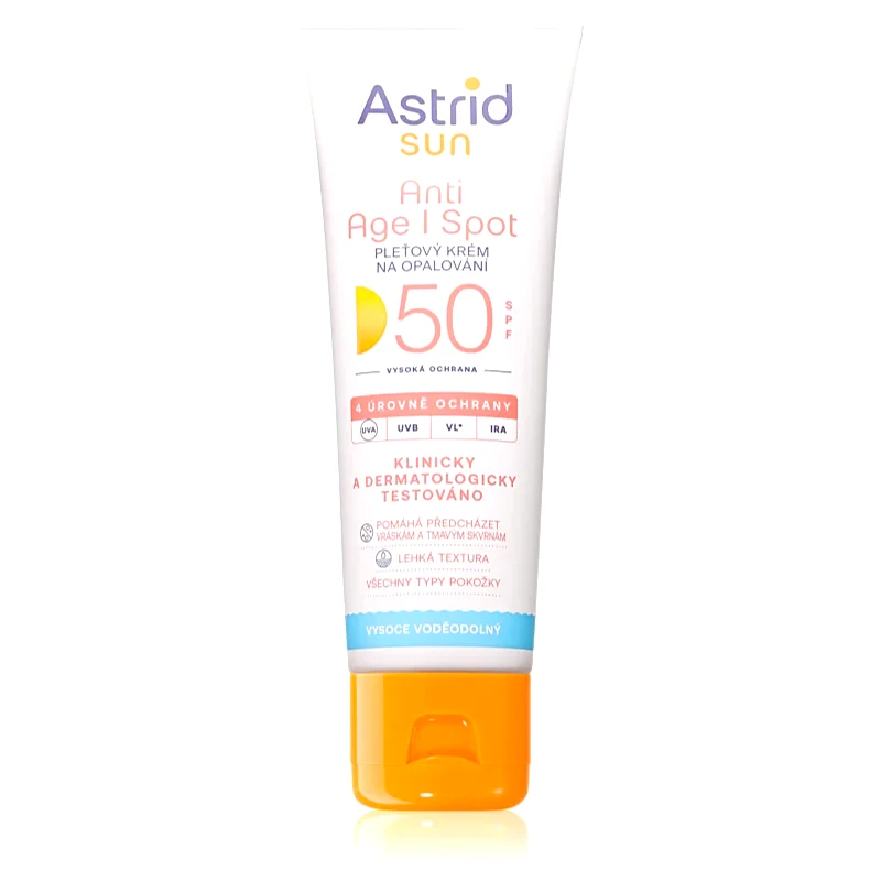 Astrid Astrid Sun αντηλιακή κρέμα προσώπου ενάντια στη γήρανση της επιδερμίδας SPF 50 50 ml