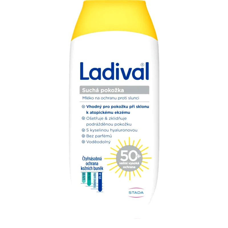 Ladival Ladival Dry Skin προστατευτικό γαλάκτωμα για προστασία από τον ήλιο SPF 50+ 200 ml