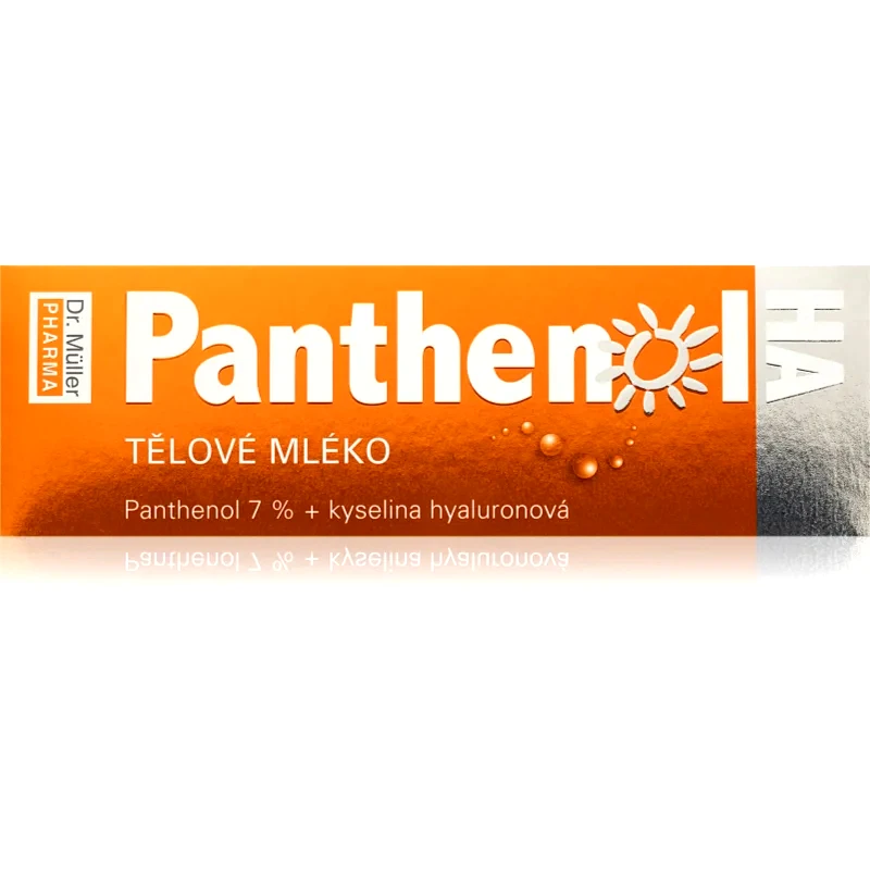 Dr. Müller Dr. Müller Panthenol HA body lotion 7% καταπραϋντική λοσιόν για μετά την ηλιοθεραπεία με υαλουρονικό οξύ 200 ml