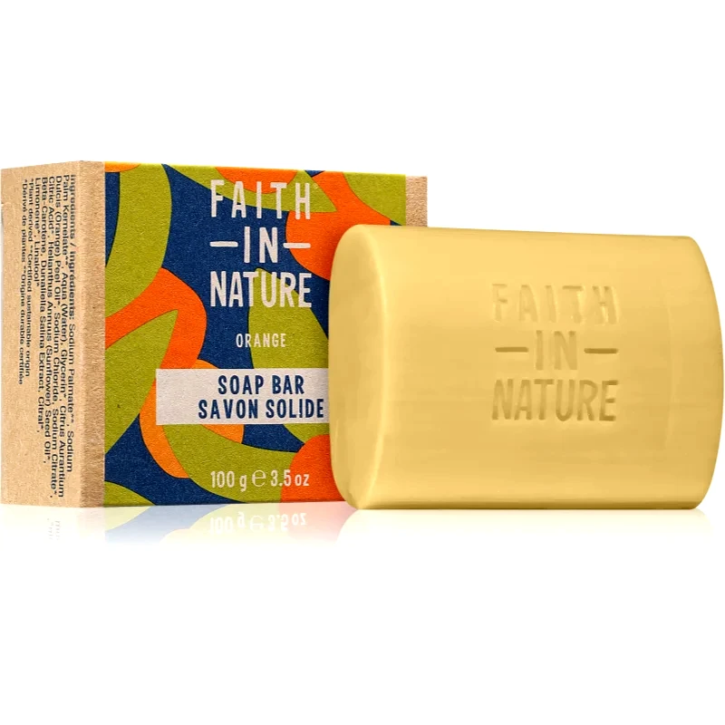 Faith In Nature Faith In Nature Hand Made Soap Orange φυσικό στερεό σαπούνι 100 γρ