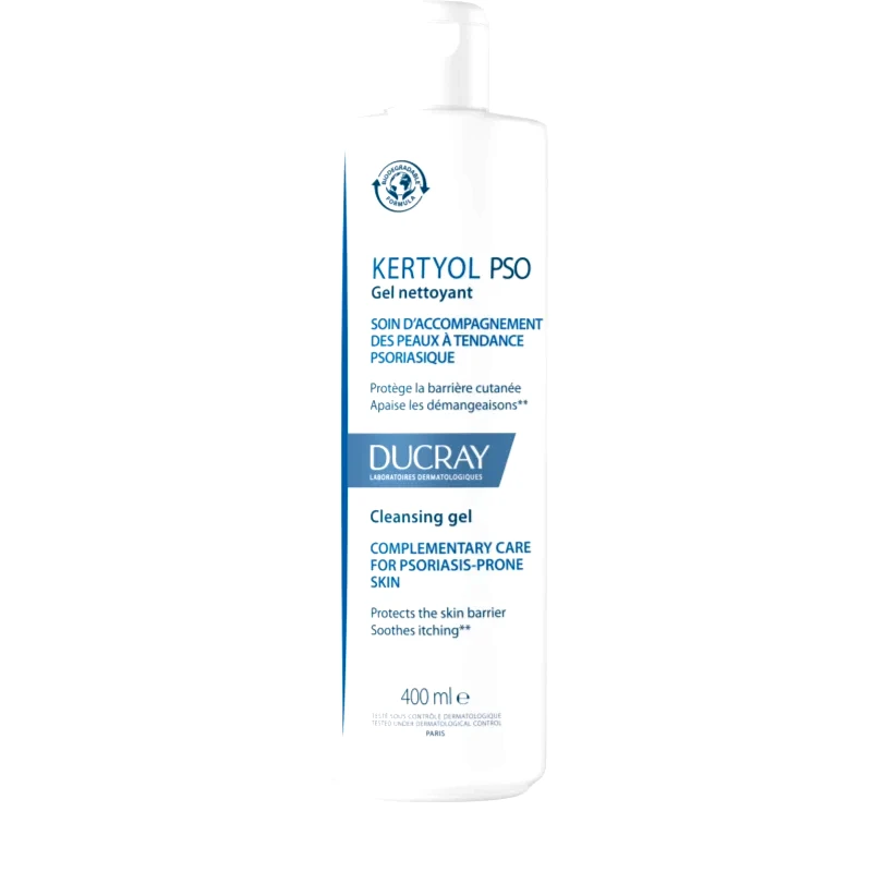 Ducray Ducray Kertyol P.S.O. τζελ πλυσίματος για πρόσωπο και σώμα Για την ψωρίαση 400 ml
