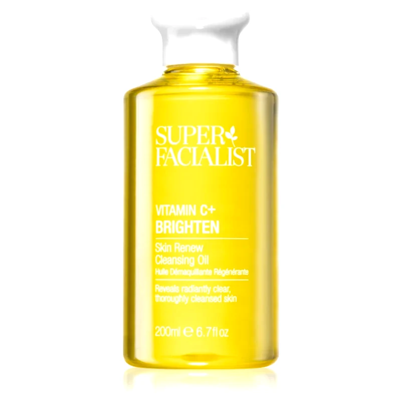 Super Facialist Super Facialist Vitamin C+ Brighten καθαριστικό λάδι και ντεμακιγιάζ για λαμπρή επιδερμίδα 200 ml