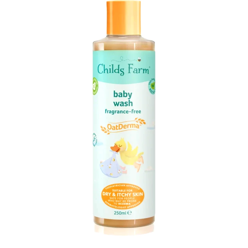 Childs Farm Childs Farm OatDerma Baby Wash γαλάκτωμα πλυσίματος χωρίς αρωματισμό για παιδιά 250 ml