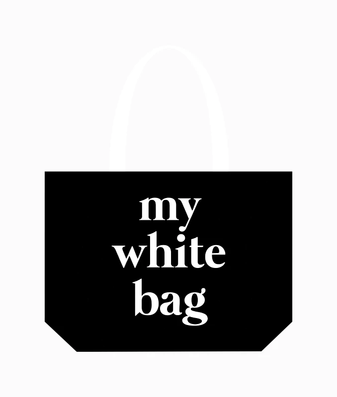 SWES Tote bag “my white bag” – SWES Μαύρη