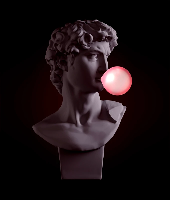 David Ice Cream David Bubble Gum Poster