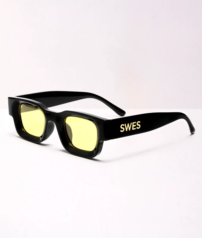 SWES GIO Γυαλιά Ηλίου SWES Mαύρα-Κίτρινο