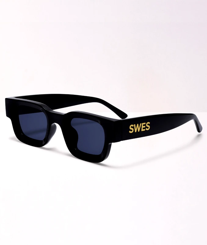 SWES GIO Γυαλιά Ηλίου SWES Mαύρα-Μπλέ