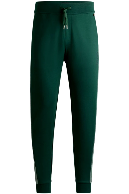 BOSS BOSS HOMEWEAR ΠΑΝΤΕΛΟΝΙ ΦΟΡΜΑ TRACKSUIT PANTS ΠΡΑΣΙΝΟ