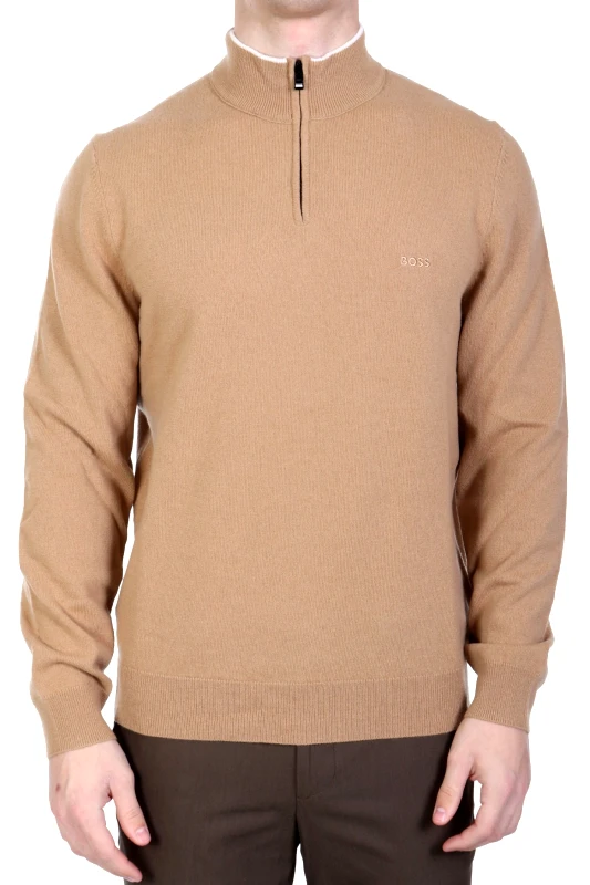 BOSS BOSS ΠΛΕΚΤΟ HALFZIP EMARIO ΚΑΜΗΛΟ