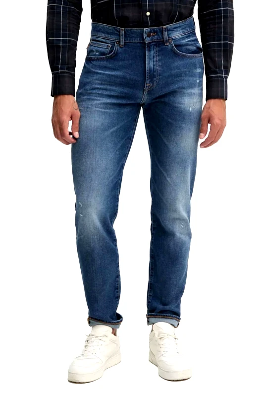 BOSS BOSS CASUAL ΠΑΝΤΕΛΟΝΙ JEANS REGULAR FIT RE MAINE BO CRAFT ΜΠΛΕ
