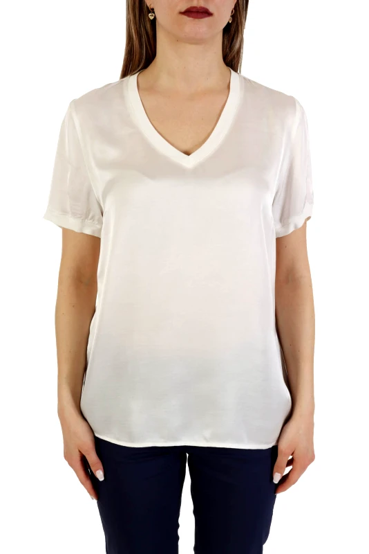 LIU-JO LIU -JO T-SHIRT V-NECK ΙΒΟΥΑΡ