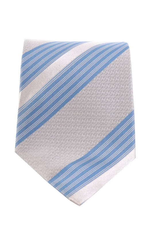 ARMANI COLLEZIONI GIORGIO ARMANI ΓΡΑΒΑΤΑ 9,5CM ΡΙΓΕ LOGO ΣΙΕΛ-ΓΚΡΙ