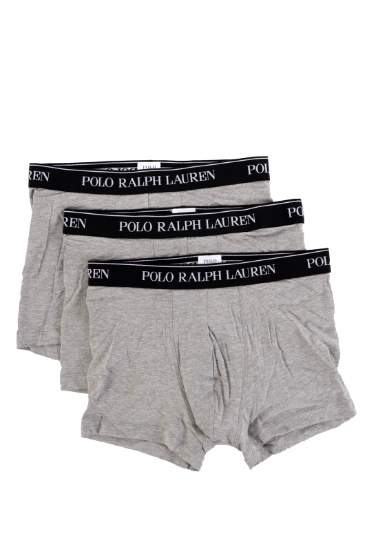 RALPH LAUREN RALPH LAUREN UNDERWEAR ΕΣΩΡΟΥΧΟ ΣΕΤ 3PACK STRETCH COTTON TRUNK ΜΕΛΑΝΖΕ ΓΚΡΙ