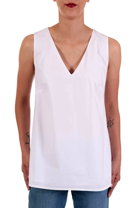 MARELLA MARELLA TOP V-NECK LUIGI ΛΕΥΚΟ