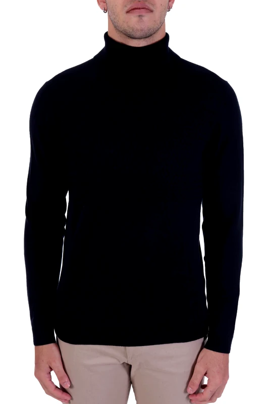 HUGO HUGO ΠΛΕΚΤΟ ROLLNECK SISEONO ΜΠΛΕ