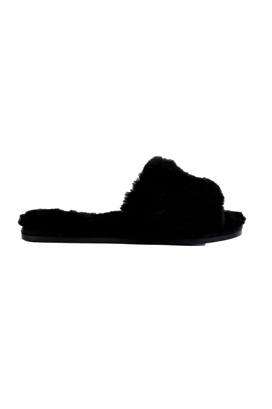 KARL LAGERFELD KARL LAGERFELD ΠΑΠΟΥΤΣΙΑ ΠΑΝΤΟΦΛΕΣ SALOTTO II IKONIC TWIN SLIP ΜΑΥΡΟ
