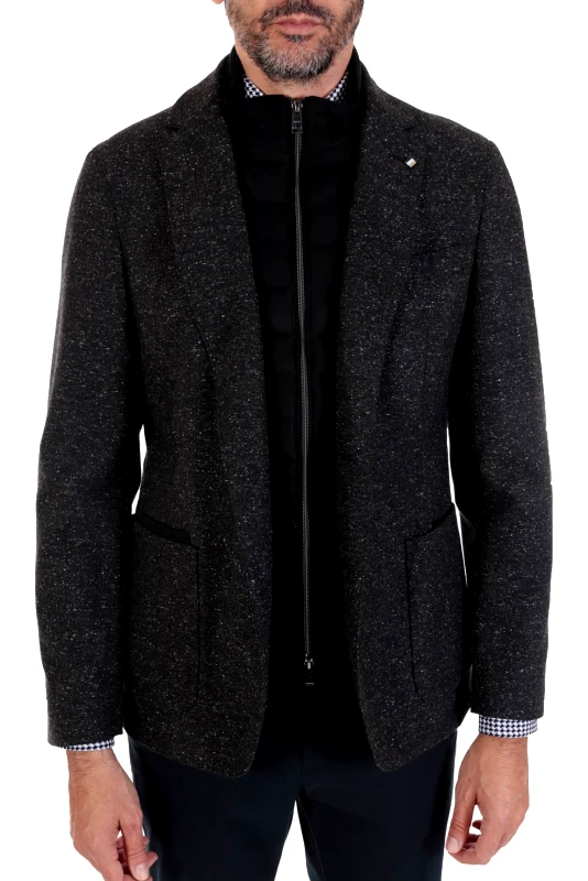 BOSS BOSS ΣΑΚΑΚΙ ΑΠΟΣΠΩΜΕΝΟΣ ΘΩΡΑΚΑΣ SLIM FIT C-HANRY-BIB-A-224 ΜΑΥΡΟ