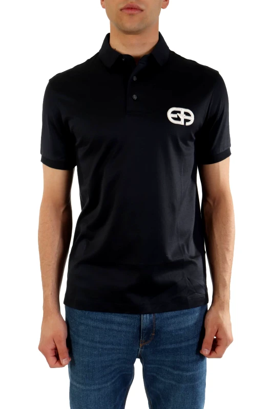 EMPORIO ARMANI EMPORIO ARMANI POLO LOGO ΜΠΛΕ