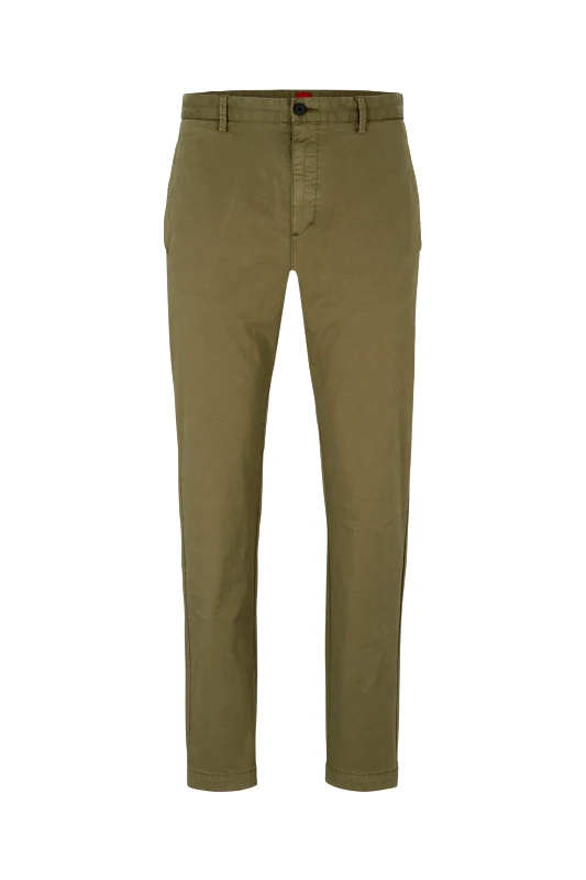 HUGO HUGO ΠΑΝΤΕΛΟΝΙ CHINO DAVID222D SLIM FIT ΧΑΚΙ