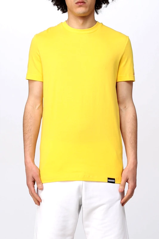 DSQUARED2 DSQUARED2 UNDERWEAR ΕΣΩΡΟΥΧΟ T-SHIRT ROUND NECK ΚΙΤΡΙΝΟ