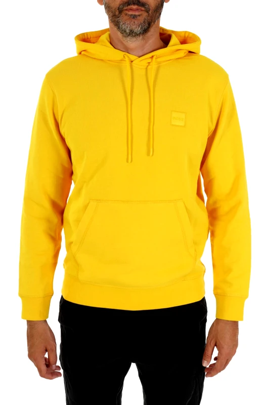 BOSS BOSS CASUAL ΦΟΥΤΕΡ HOODIE WETALK ΚΙΤΡΙΝΟ