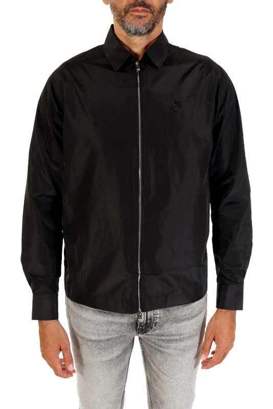 BOSS BOSS ΠΟΥΚΑΜΙΣΟ FULLZIP S-OLSON-BADGE-223 ΜΑΥΡΟ