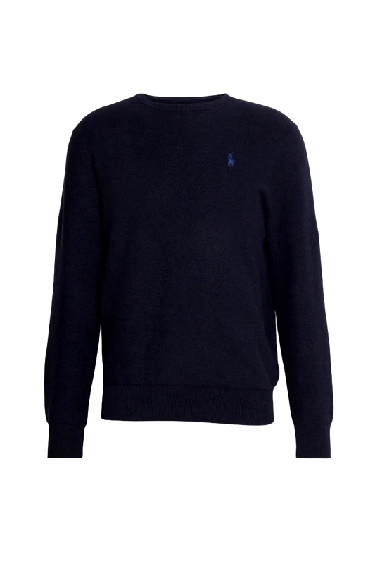 RALPH LAUREN RALPH LAUREN ΠΛΕΚΤΟ ΛΑΙΜΟΚΟΨΗ ΠΙΚΕ ΜΠΛΕ