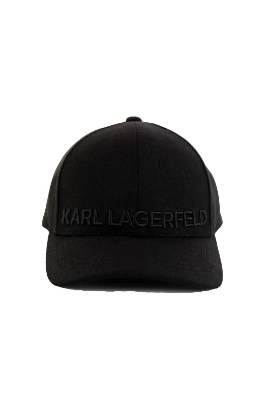 KARL LAGERFELD KARL LAGERFELD ΚΑΠΕΛΟ BASECAP LOGO ΜΑΥΡΟ