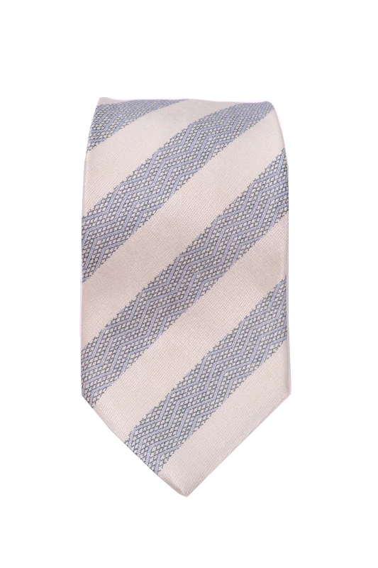 ARMANI COLLEZIONI GIORGIO ARMANI ΓΡΑΒΑΤΑ 9,5CM ΡΙΓΕ ΜΙΚΡΟΣΧΕΔΙΟ ΣΙΕΛ-ΓΚΡΙ