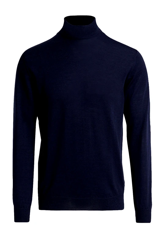BALDESSARINI BALDESSARINI ΠΛΕΚΤΟ CREW NECK MΠΛΕ