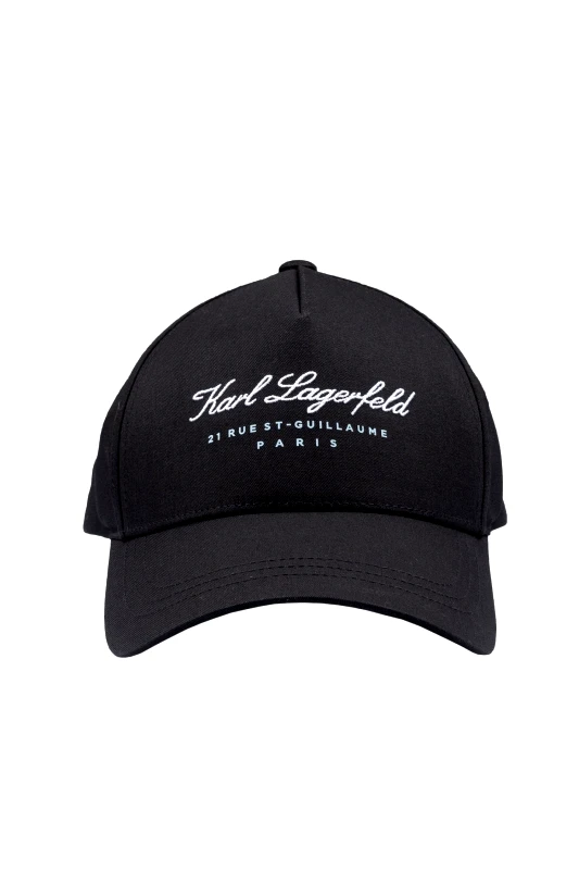 KARL LAGERFELD KARL LAGERFELD ΚΑΠΕΛΟ BASECAP LOGO ΜΑΥΡΟ