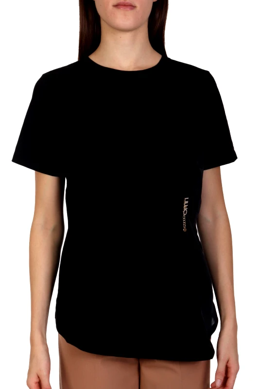 LIU-JO LIU-JO T-SHIRT LOGO ΜΑΥΡΟ