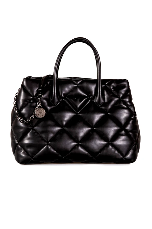 EMPORIO ARMANI EMPORIO ARMANI ΤΣΑΝΤΑ TOTE ΩΜΟΥ ΚΑΠΙΤΟΝΕ LOGO ΜΑΥΡΟ