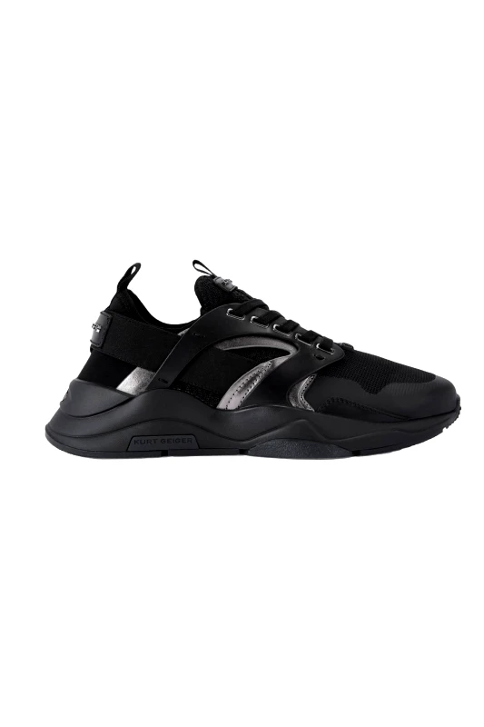 KURT GEIGER KURT GEIGER ΠΑΠΟΥΤΣΙΑ SNEAKERS RICHMOND RUNNER LOGO ΜΑΥΡΟ