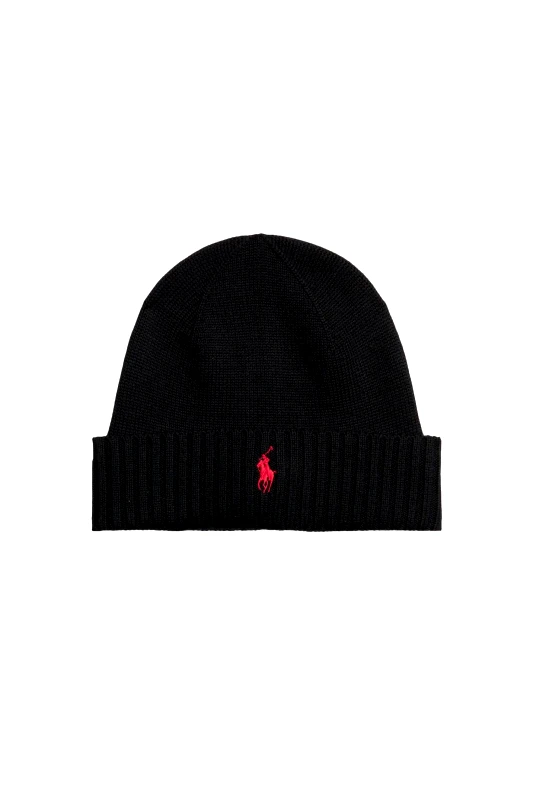 RALPH LAUREN RALPH LAUREN ΣΚΟΥΦΟΣ ΠΛΕΚΤΟ LOGO ΜΑΥΡΟ