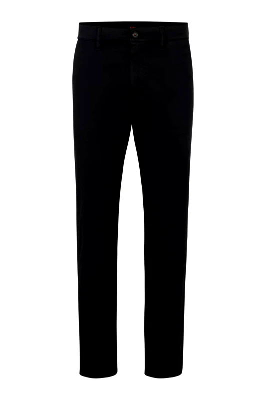 BOSS BOSS ΠΑΝΤΕΛΟΝΙ CHINO TAPERED FIT ΜΑΥΡΟ