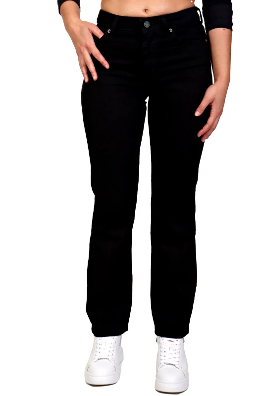 GUESS JEANS GUESS JEANS ΠΑΝΤΕΛΟΝΙ G08 JEANS MID RISE STRAIGHT ΠΕΝΤΑΤΣΕΠΟ ΜΑΥΡΟ