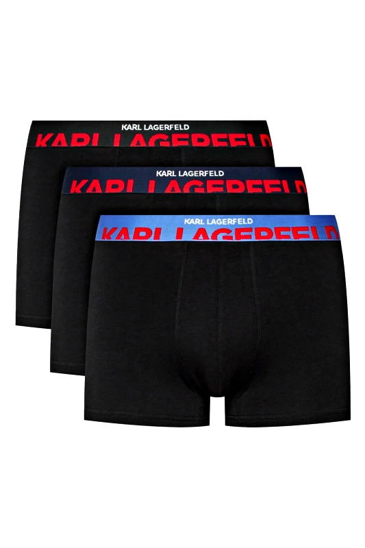 KARL LAGERFELD KARL LAGERFELD ΕΣΩΡΟΥΧΑ 3PACK TRUNK DOUBLE LOGO ΜΑΥΡΟ