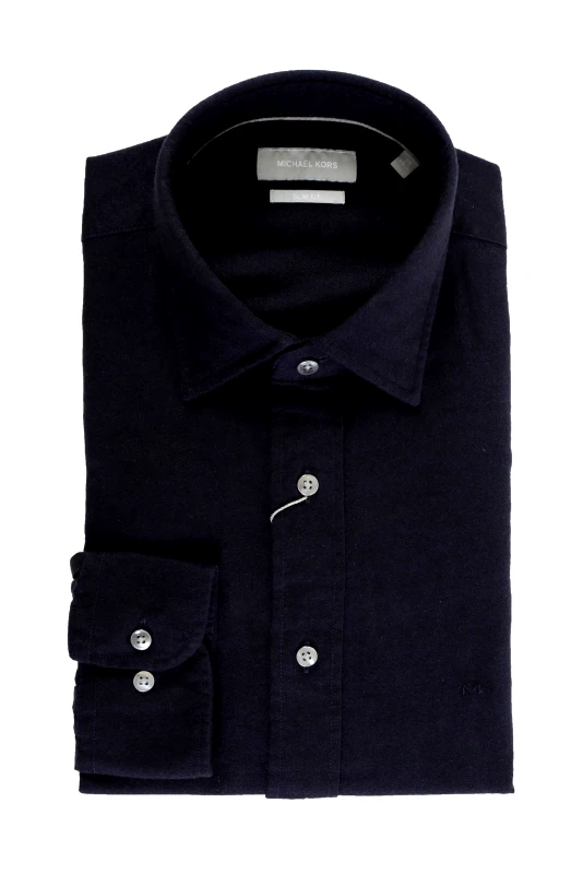 MICHAEL KORS MICHAEL KORS ΠΟΥΚΑΜΙΣΟ SLIM FIT ΜΠΛΕ