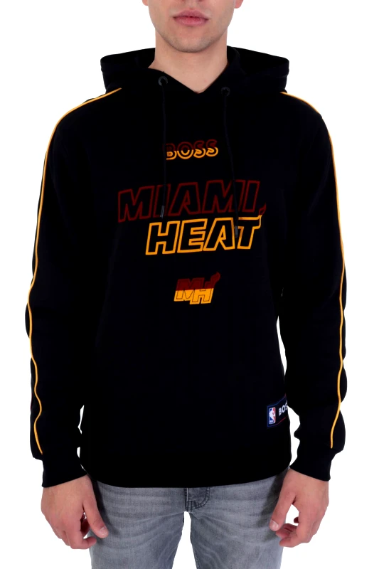BOSS BOSS ΦΟΥΤΕΡ HOODIE WBOUNCE_2_4 NBA MIAMI HEATS ΜΑΥΡΟ