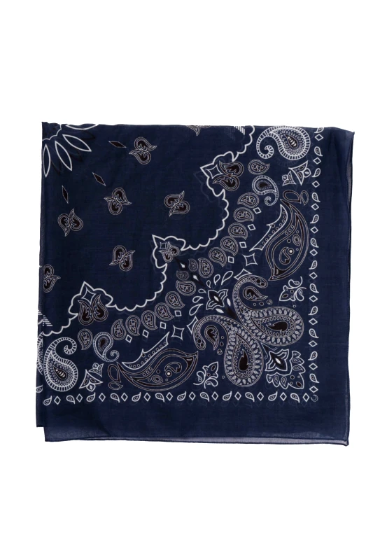 EMPORIO ARMANI EMPORIO ARMANI ΦΟΥΛΑΡΙ WOMAN WOVEN FOULARD ΛΑΧΟΥΡΙΑ ΜΠΛΕ