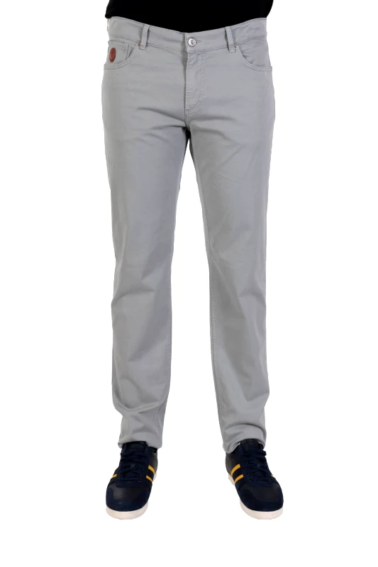 TRUSSARDI JEANS TRUSSARDI ΠΑΝΤΕΛΟΝΙ 5ΤΣΕΠΟ 370 CLOSE SLIM TAPERED FIT ΓΚΡΙ