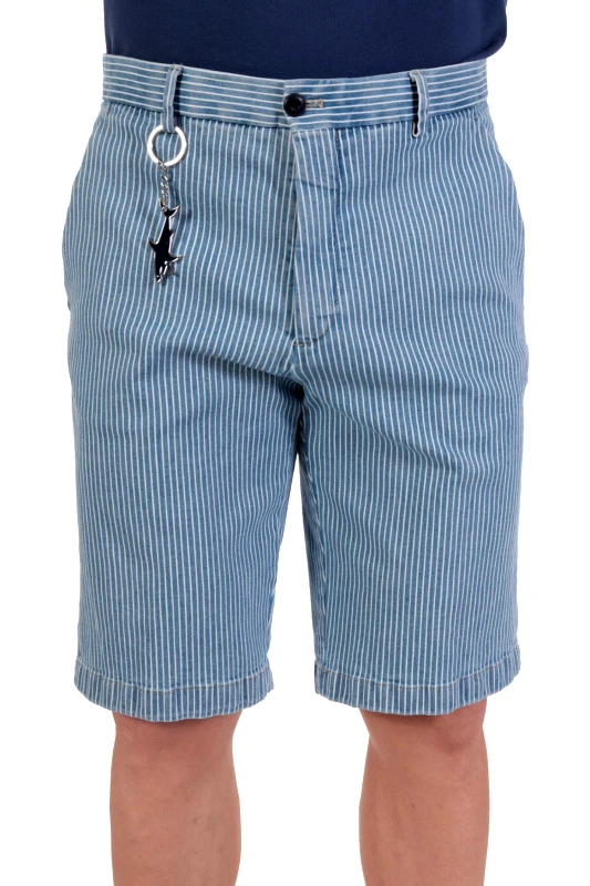 PAUL&SHARK PAUL&SHARK ΒΕΡΜOΥΔΑ CHINO ΡΙΓΕ DENIM ΣΙΕΛ